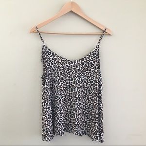 Elodie Leopard Print Tank Top Size Medium